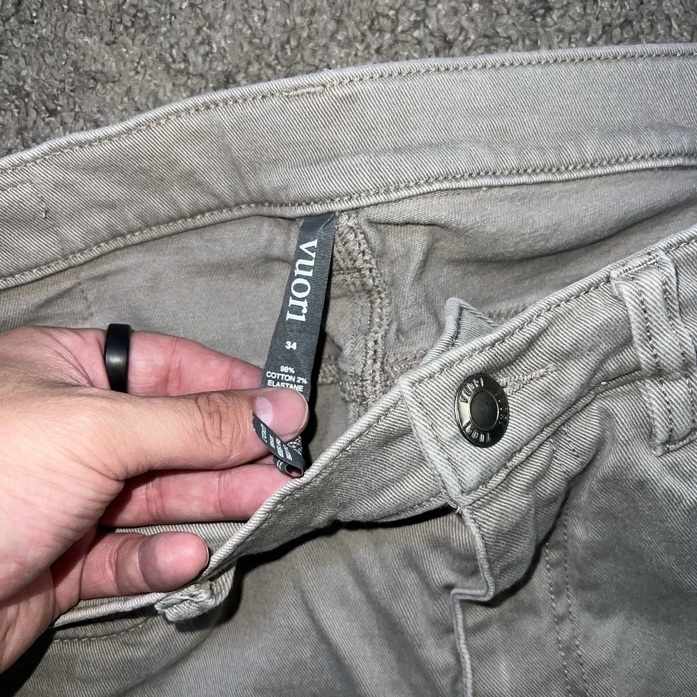VUORI Benton Stretch Twill Sky Gray 5 Pocket Pants Jeans Sz 34x32 V468